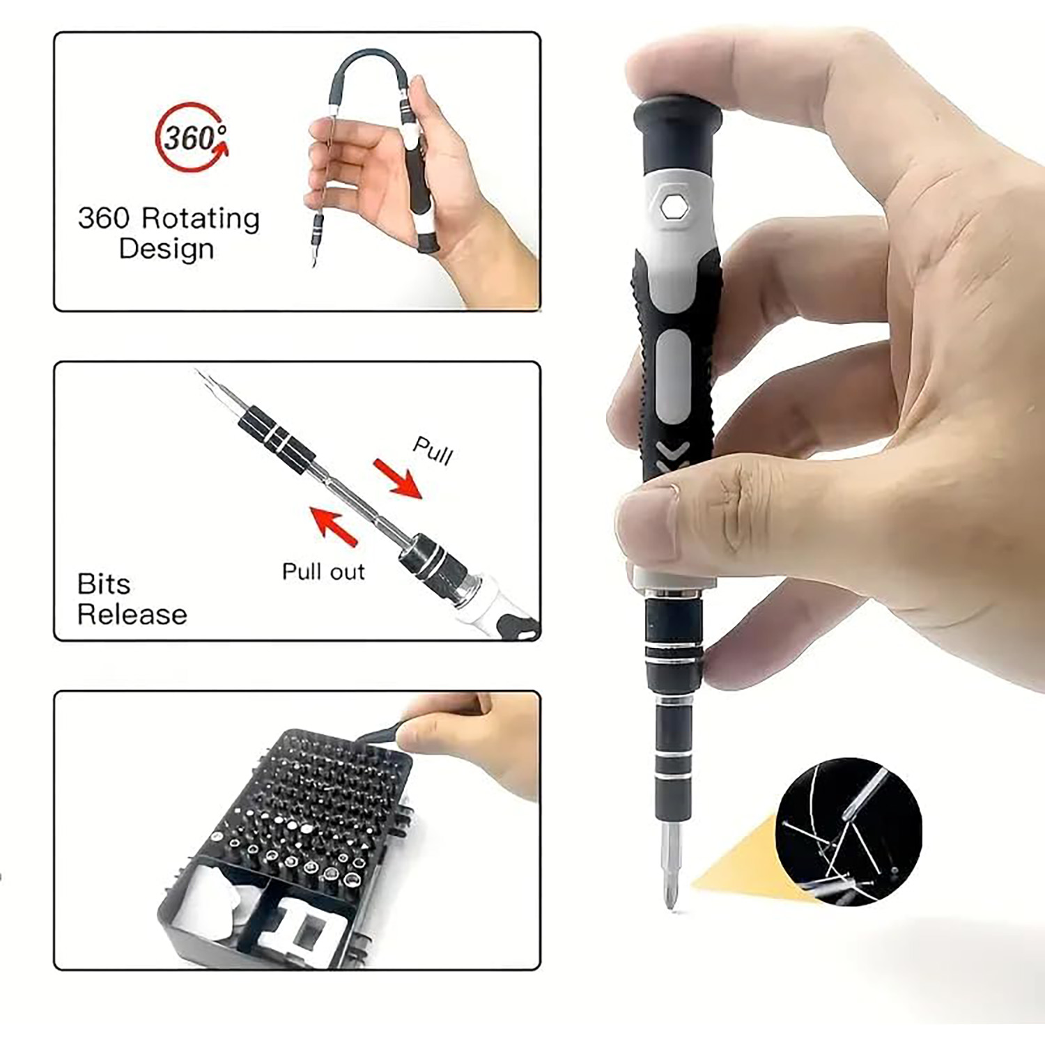 115-in-1 Precision Screwdriver - Electronic Repair Tutorial review and price