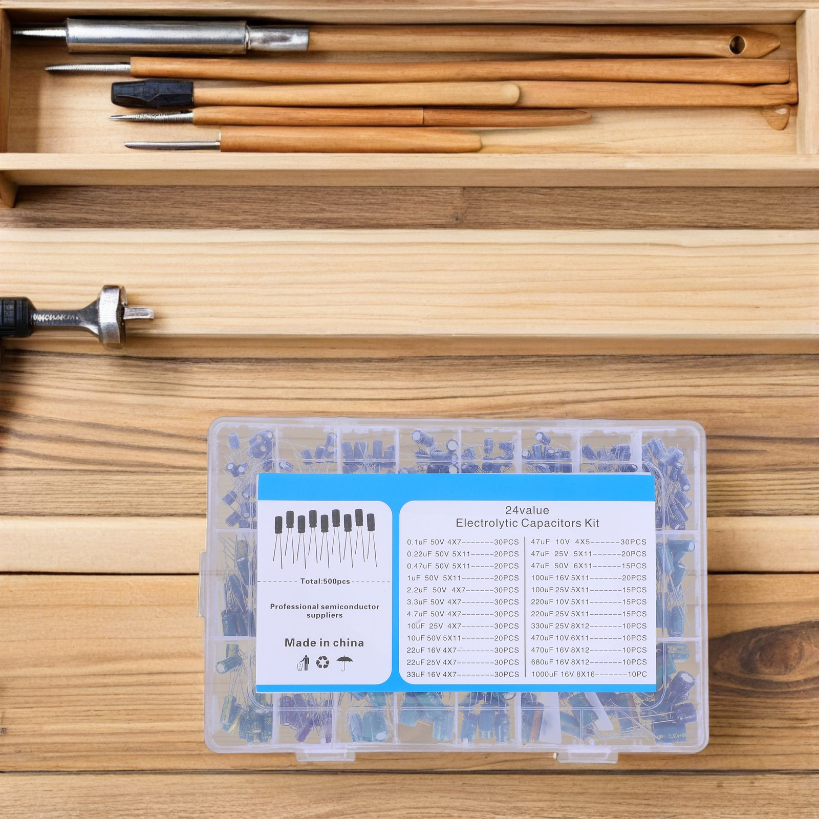 500Pcs Aluminum Electrolytic C - Electronic Repairing review and price