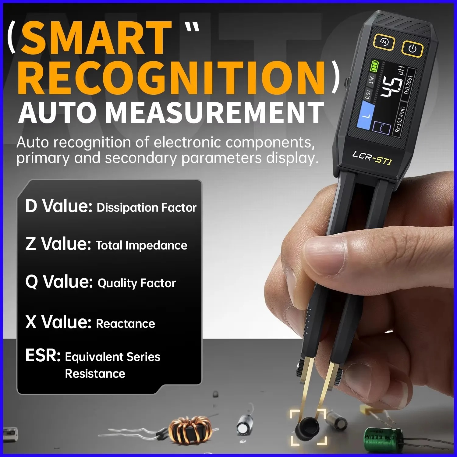 FNIRSI LCR-ST1 Smart LCR Bridg - Smd Tweezer Set review and price